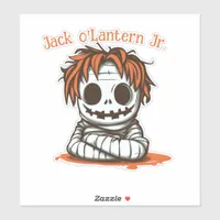 Mummified Jack O' Lantern Sticker