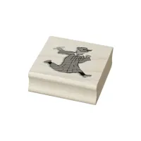 Funny Graduate Jumping or Dancing Rubber Stamp