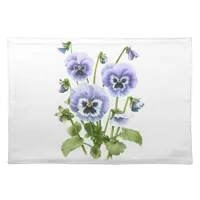 Purple Pansies Cloth Placemat