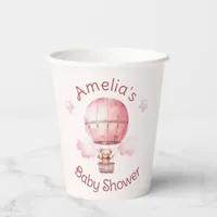 Sweet Little Girl on the Way Baby Shower Paper Cups