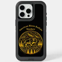 Bison at Sunset in Mountain Landscape iPhone 15 Pro Max Case