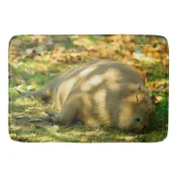 A Cute Capybara Dreams in the Summer Sun Bathroom Mat