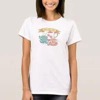 Time for Tea Vintage English Tea Cups Print T-Shirt