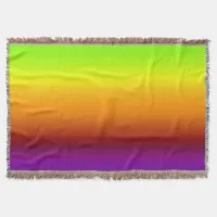 Spectrum of Horizontal Colors - 3 Throw Blanket