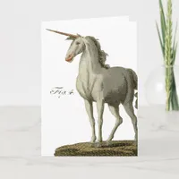 Vintage Unicorn, Birthday Card