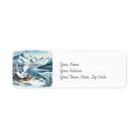 Winter Lake Return Address Label