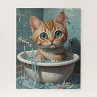 Splish Splash, Time for Pet & Funny Animal Baths Jigsaw Puzzle