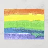 Watercolor Rainbow Postcard