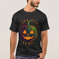 Halloween Pumpkin Vibes design T-Shirt