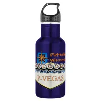Platteville, Wisconsin P-Vegas Water Bottles