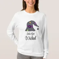 Let's Get Wicked | Witch's Broom   T-Shirt