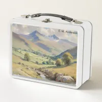 Mountains Picture Landscape Scenery Personalized Metal Lunch Box