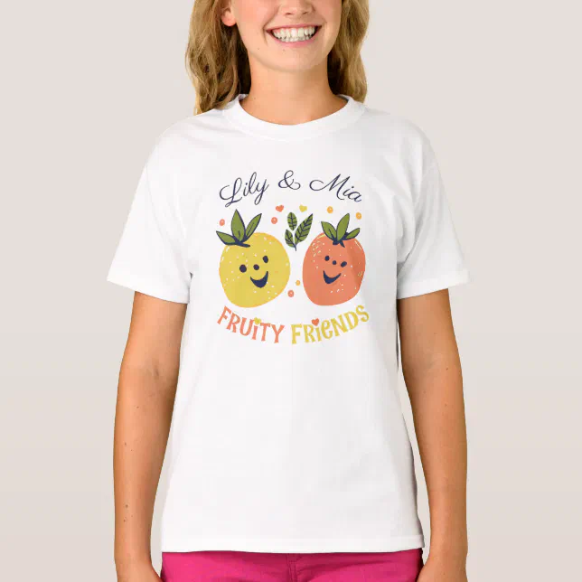 Fruit Friends Strawberry and Orange T-Shirt