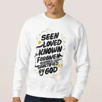 Divine Embrace: A Message of Faith and Redemption Sweatshirt