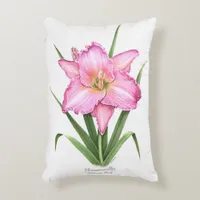 Daylily - Ultimate Pink Decorative Pillow