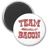 Team Bacon Fun Breakfast Love Slogan Magnet