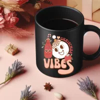 Christmas Vibes Drinking Coffee Mug