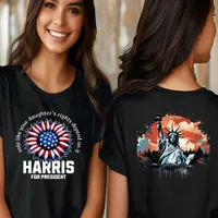 Kamala Harris : For President Tri-Blend Shirt