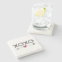 XOXO Valentines Stone Coaster