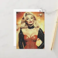 Gorgeous Retro Blond Woman Postcard