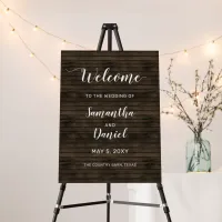 Rustic Barn Wood Wedding Welcome Sign