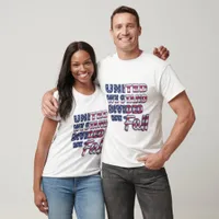 United We Stand Typography T-Shirt