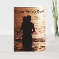 Silhouette Father Child Father's Day Card