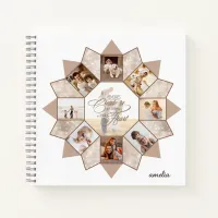 Memories Photo Collage Earth Tones ID1016 Notebook