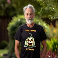 Even Baddies Get Saddies Evil Pumpkin  T-Shirt