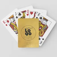 Custom Business Logo Gold Brass Playing Cards Set