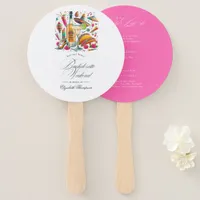 Colorful Fiesta Bachelorette Weekend Itinerary Hand Fan