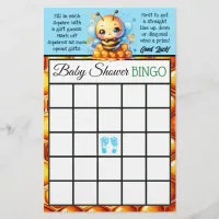 Honey bee Themed Bingo and Who Knows Mommy Best Flyer