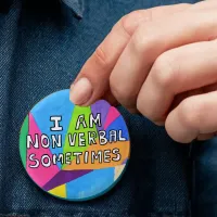 Nonverbal autism spectrum disorder ASD autistic  Button