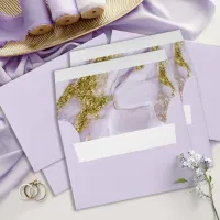 Lux Ink Lavender Abstract ID990 Envelope