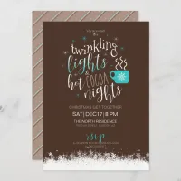 Twinkling Lights Hot Cocoa Nights ID593 Invitation