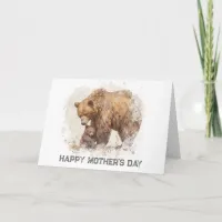 *~* AP72 Photo MAMA BEAR  Mother's Day Card