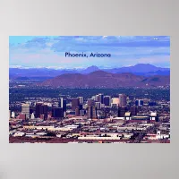 Phoenix Arizona Skyline in Daytime Poster