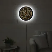 Triple Celtic Knot Swirl Mandala LED Sign