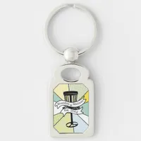 Disc Golf Personalized Couple Established Date     Keychain