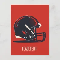 American Football Helmet Postcard