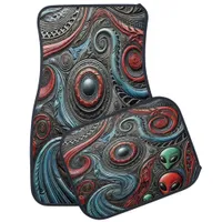 Fascinating Alien Art Inspiring Imagination Car Floor Mat