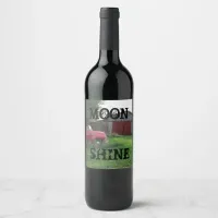 "Moon Shine" Liquor Bottle Label