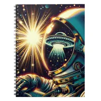 Astronaut with a Reflection of a UFO  Notebook