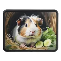 Cute Guinea Pig Animal Watercolor Pet Picture Hitch Cover