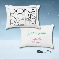 Dona Nobis Pacem Elegant Give Us Peace Accent Pillow