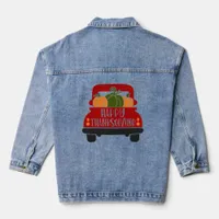 Thanksgiving Truck Denim Jacket