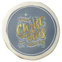 Magical Christmas Typography Gold ID441 Sugar Cookie