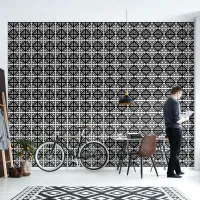 Geometric Shapes And Triangles Black And White  Wallpaper