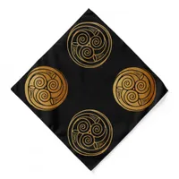 Triple Celtic Knot Swirl Mandala Bandana