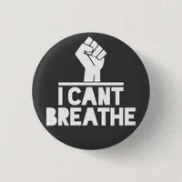 blm i cant breathe black lives matter protest button